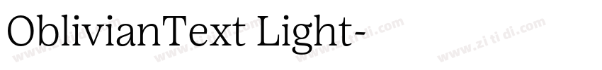 OblivianText Light字体转换